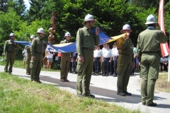 Flagge einholen